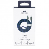 Câble Chargeur Rivacase PS6105B Type-C Bleu En Tunisie Câble Chargeur Rivacase PS6105B Type-C Bleu En Tunisie