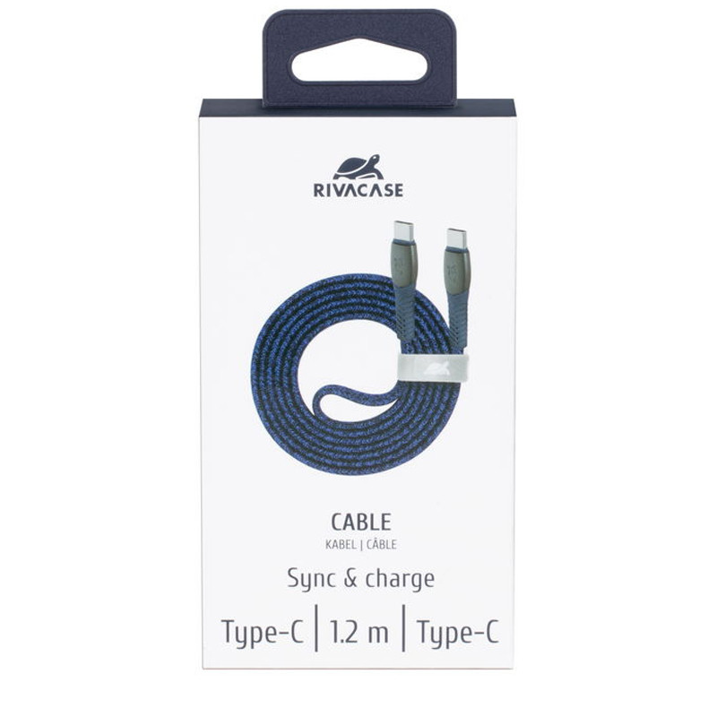 Câble Chargeur Rivacase PS6105B Type-C Bleu En Tunisie