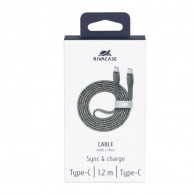 Câble Chargeur Rivacase PS6105B Type-C Gris En Tunisie Câble Chargeur Rivacase PS6105B Type-C Gris En Tunisie