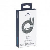 Câble Chargeur Rivacase PS6105B Type-C Gris En Tunisie Câble Chargeur Rivacase PS6105B Type-C Gris En Tunisie