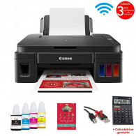 Imprimante à Réservoir Intégré Canon Pixima G3410 3en1 Couleur Wi-Fi Noir en Tunisie