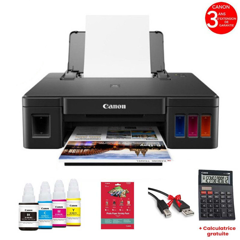Imprimante Canon Jet D'encre Multifonction 3En1 G2410 Couleur Noir EN Tunisie