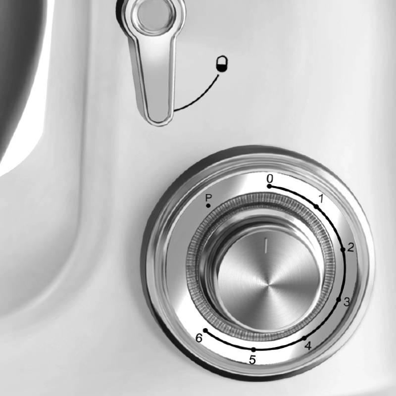 Robot Pétrin Lexical LMB-1850-8 1500W Silver en Tunisie