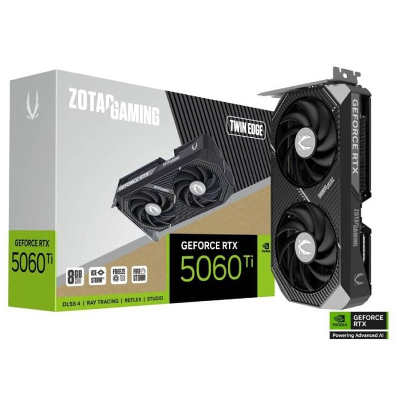 Carte Graphique Gaming Zotac GeForce RTX 5060 Ti Twin Edge 8Go GDDR7 En Tunisie Carte Graphique Gaming Zotac GeForce RTX 5060 Ti Twin Edge 8Go GDDR7 En Tunisie