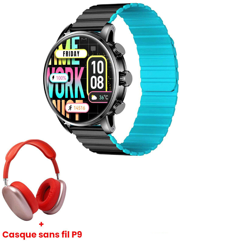 Montre Connectée Kieslect Smart Calling Watch Kr2 Noir en Tunisie