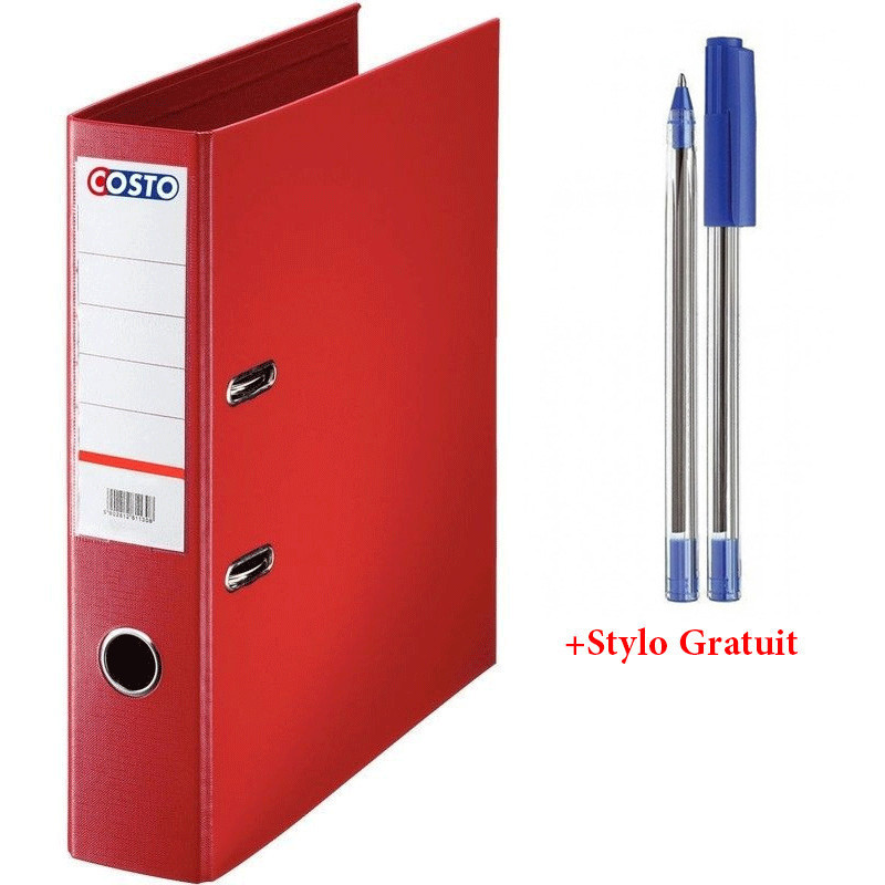 CLASSEUR A LEV COSTO PRO D75 ROUGE