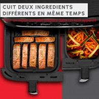 Air Fryer Moulinex Easy Fry Dual XXL EZ942HF0 2700W 11L Gris Charbon en Tunisie