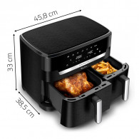 Air Fryer Moulinex Easy Fry Dual XXL EZ942HF0 2700W 11L Gris Charbon en Tunisie