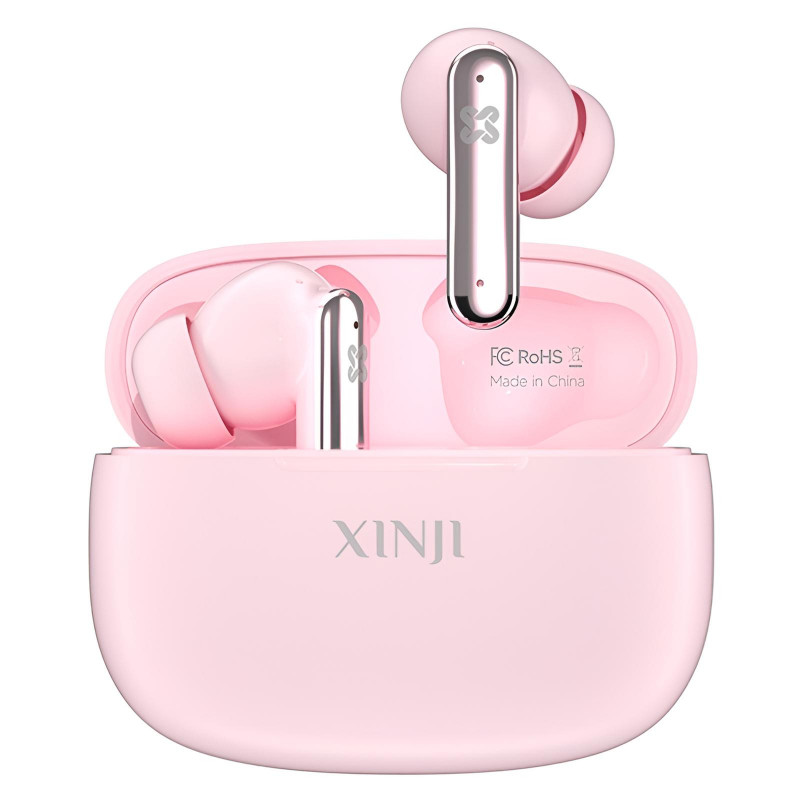 Écouteurs Bluetooth Xinji Stone M1 TWS Rose en Tunisie