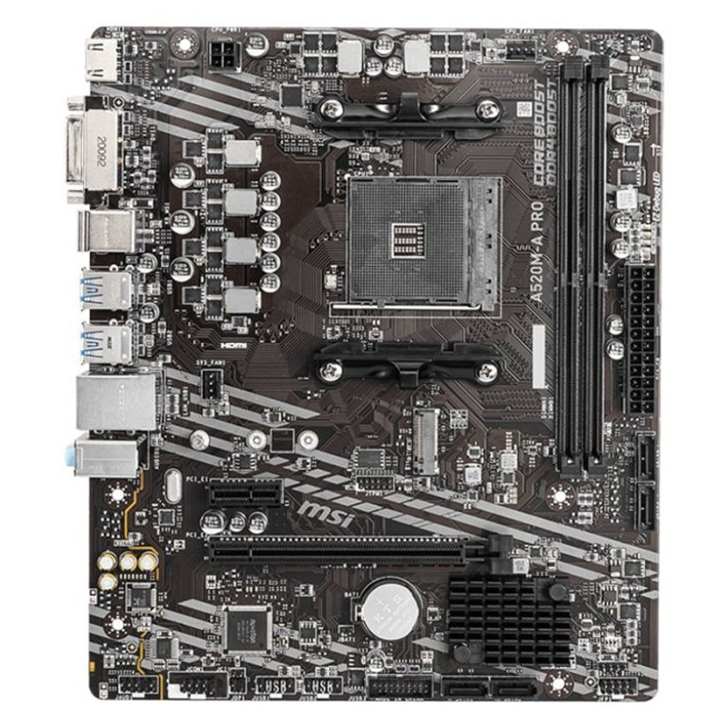Carte Mère MSI A520M-A PRO DDR4 AM4 En Tunisie
