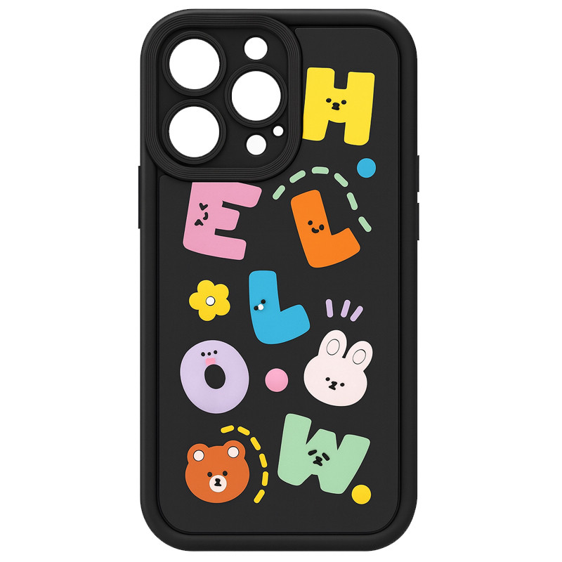 Coque Qiop Hello Pour IPhone 14 Pro Max Noir en Tunisie Coque Qiop Hello Pour IPhone 14 Pro Max Noir en Tunisie