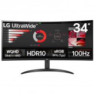 Ecran Gamer LG 34WR50QK 34" UWQHD Incurvé 100Hz Noir en Tunisie Ecran Gamer LG 34WR50QK 34" UWQHD Incurvé 100Hz Noir en Tunisie