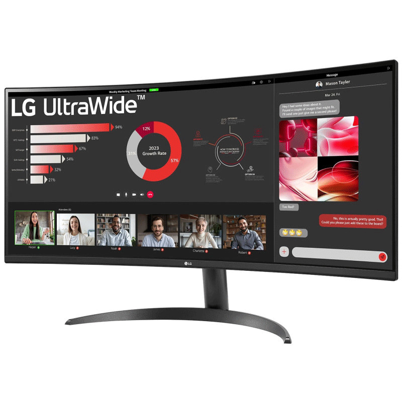 Ecran Gamer LG 34WR50QK 34" UWQHD Incurvé 100Hz Noir en Tunisie