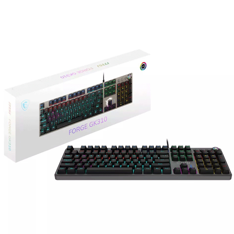Clavier Gamer MSI Forge GK310 RGB Noir EN Tunisie