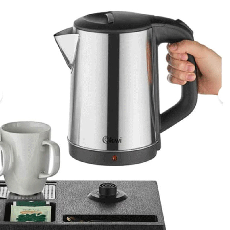 Bouilloire D’hôtel kiwi KKT-33 1800W 1.7 Litres Inox en Tunisie