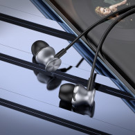 Écouteur Filaire Hoco M106 Metal Noir en Tunisie