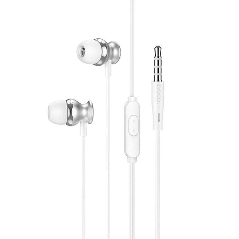 Écouteur Filaire Hoco M106 Metal Blanc en Tunisie