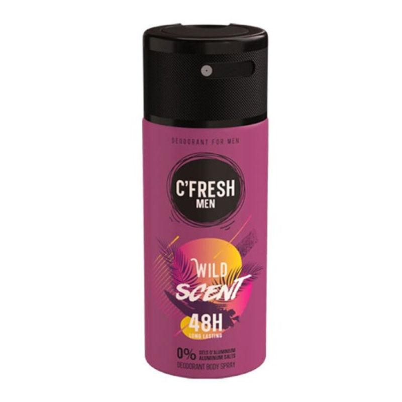 C'fresh Déodorant Spray Pour Homme Wild Scent 150Ml En Tunisie C'fresh Déodorant Spray Pour Homme Wild Scent 150Ml En Tunisie