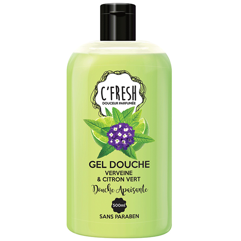 C'Fresh Gel Douche Verveine & Citron vert 500ml en Tunisie C'Fresh Gel Douche Verveine & Citron vert 500ml en Tunisie