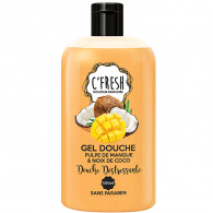 C'Fresh Gel Douche Pulpe De Mangue & Noix de coco 500ml en Tunisie C'Fresh Gel Douche Pulpe De Mangue & Noix de coco 500ml en Tunisie