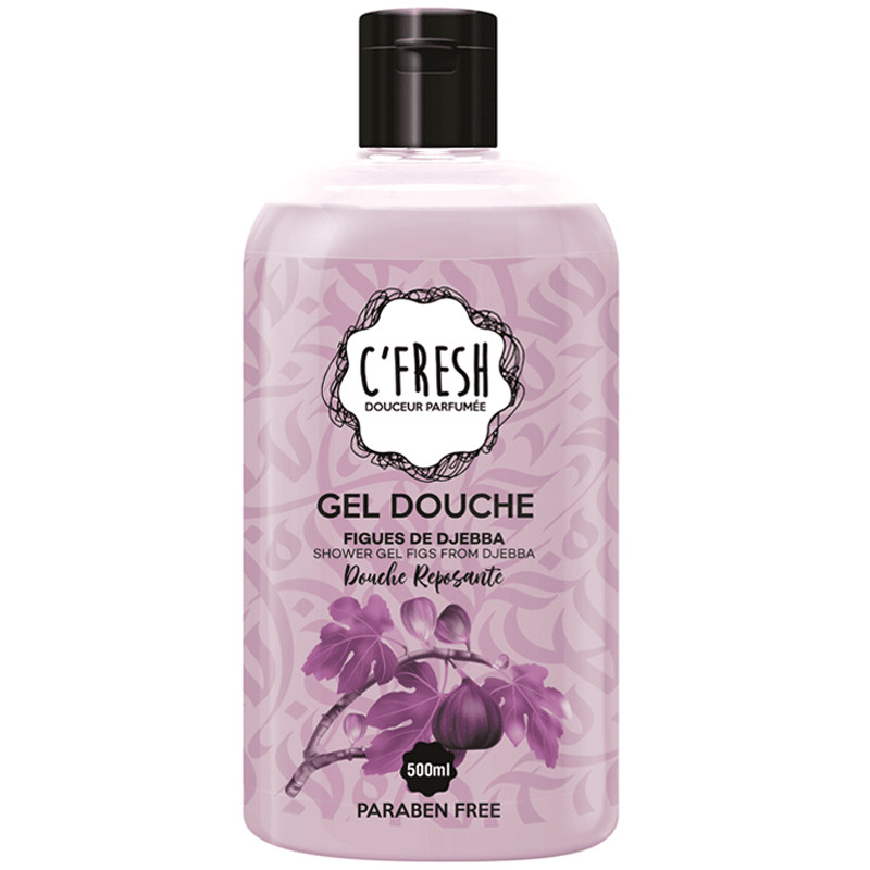 C'Fresh Gel Douche Figues De Djebba 500ml EN Tunisie C'Fresh Gel Douche Figues De Djebba 500ml EN Tunisie
