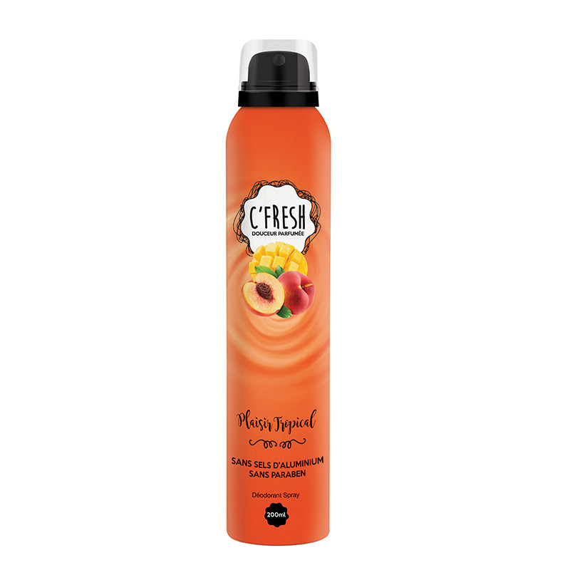 C'fresh Déodorant Spray Pour Femme Plaisir Tropical 200Ml en Tunisie C'fresh Déodorant Spray Pour Femme Plaisir Tropical 200Ml en Tunisie