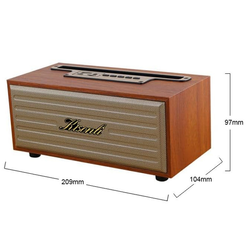 Radio Fm Bluetooth Kisonli G12A 8W Bois en Tunisie