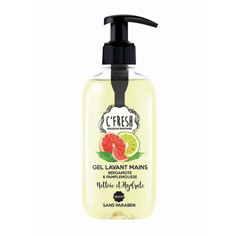 C'Fresh Gel Lavant Mains Bergamote et Pamplemousse 350ml En Tunisie C'Fresh Gel Lavant Mains Bergamote et Pamplemousse 350ml En Tunisie