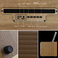 Radio Fm Bluetooth Kisonli G12A 8W Bois en Tunisie Radio Fm Bluetooth Kisonli G12A 8W Bois en Tunisie