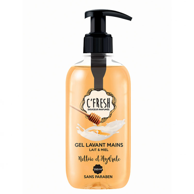 C'Fresh Gel Lavant Mains Lait et Miel 350ml En Tunisie C'Fresh Gel Lavant Mains Lait et Miel 350ml En Tunisie
