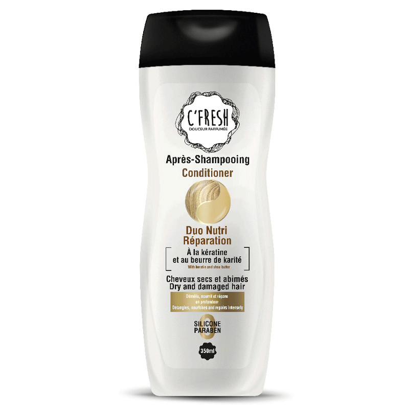 C'fresh Après-shampooing Duo Nutri Réparation Pour Cheveux Secs Et Abimés 350ml en Tunisie C'fresh Après-shampooing Duo Nutri Réparation Pour Cheveux Secs Et Abimés 350ml en Tunisie
