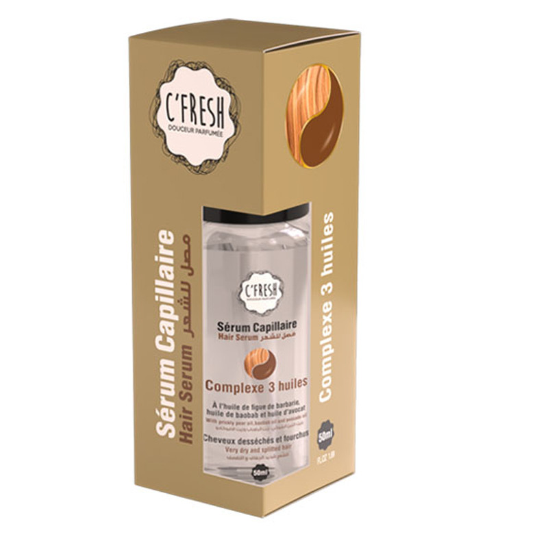 C'fresh Sérum Soin Capillaire 3 Huiles 50ML en Tunisie C'fresh Sérum Soin Capillaire 3 Huiles 50ML en Tunisie