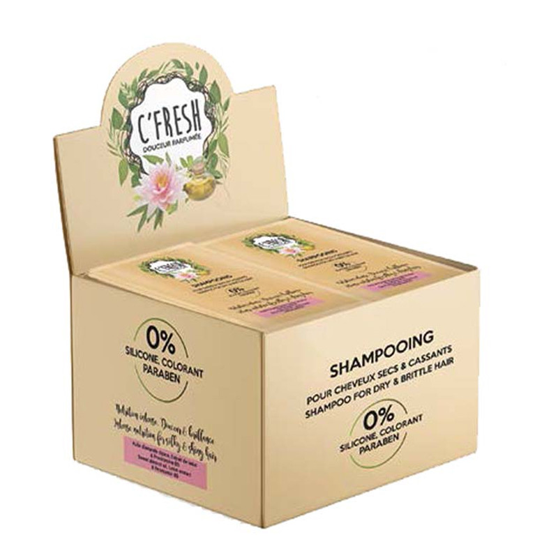 C'fresh Shampooing Pour Cheveux Secs & Cassants 36 Doses 10Ml en Tunisie C'fresh Shampooing Pour Cheveux Secs & Cassants 36 Doses 10Ml en Tunisie