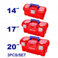 Jeu de 3 Caisses Outils Emtop EPBXK0302 Rouge en Tunisie