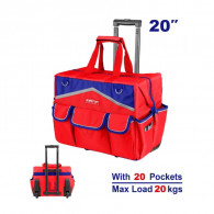 Sac à Outils Rigide à Roulettes Emtop EHRRTB2013 Rouge en Tunisie