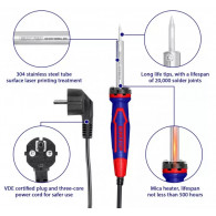 Fer À Souder Électrique Emtop EESL6010 60W Bleu en Tunisie