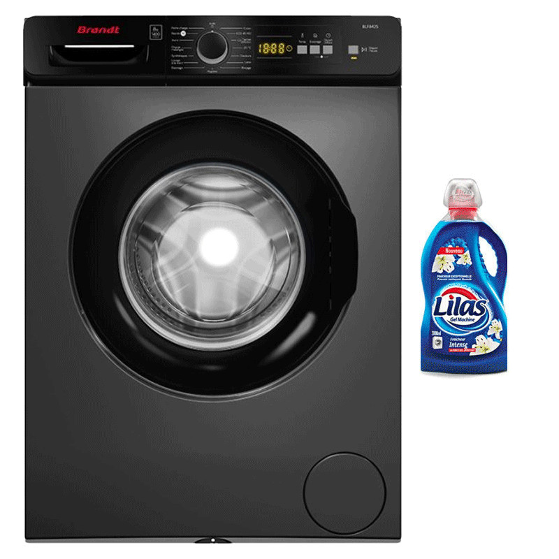 Lave Linge Frontale Brandt BLF842S 8Kg - Silver