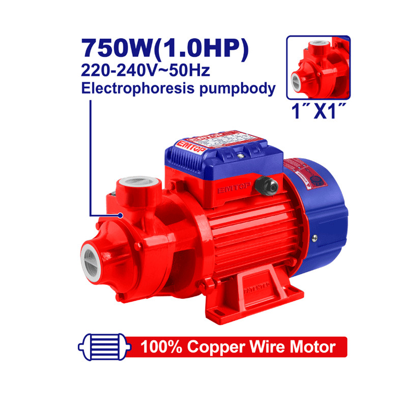 Electropompe Emtop EWPPV07501 750W Rouge en Tunisie