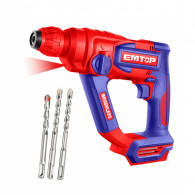 Perforateur Sds Emtop ELRH201881 20V Rouge en Tunisie