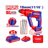 Perforateur Sds Emtop ELRH201881 20V Rouge en Tunisie