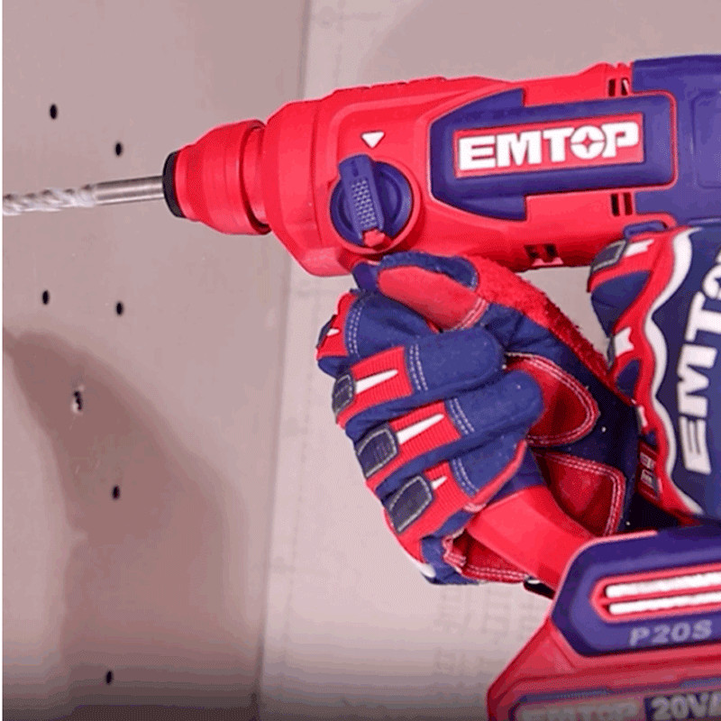 Perforateur Sds Emtop ELRH201881 20V Rouge en Tunisie