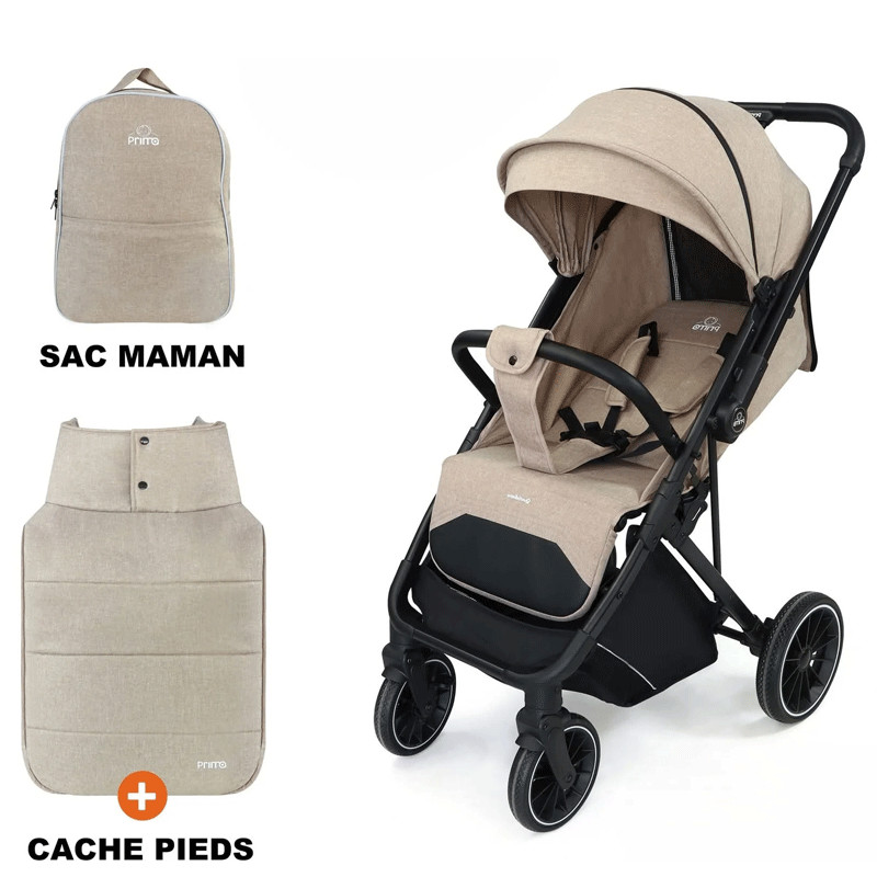 Poussette Bébé Pliable Prima Quotidiano PST018 Beige en Tunisie