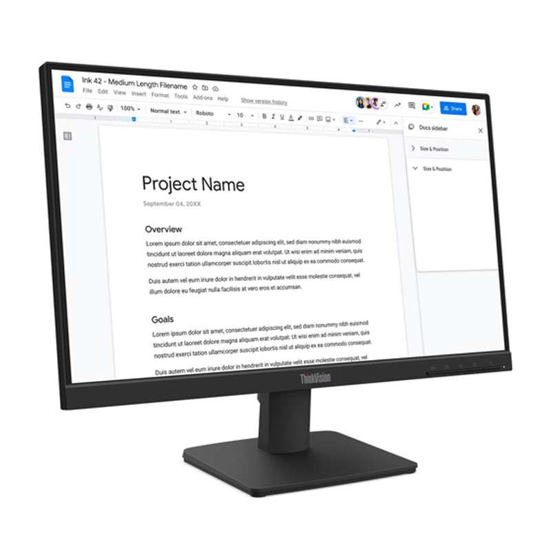 Ecran Lenovo Thinkvision S27-4e 21.5'' FHD 100Hz IPS Noir en Tunisie
