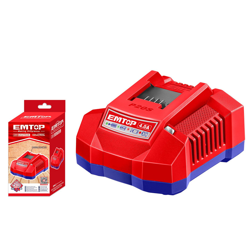 Chargeur de Batterie P20S Emtop EFCR20411 21V Rouge En Tunisie