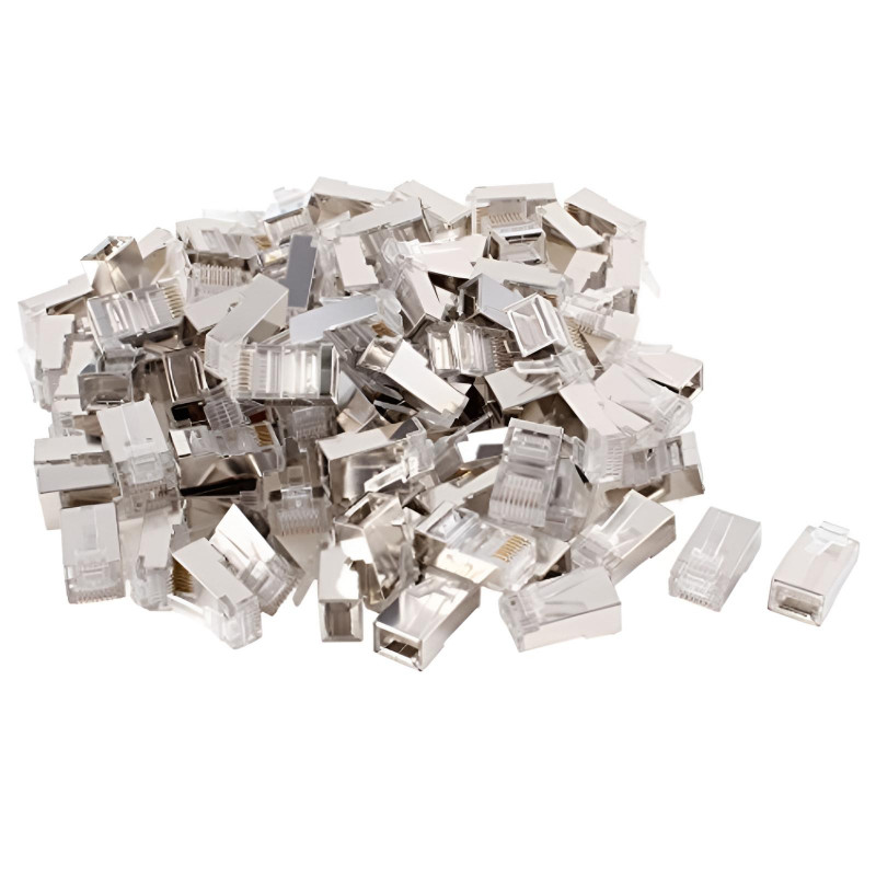 Pack De 100 Connecteurs RJ45 Métallique en Tunisie