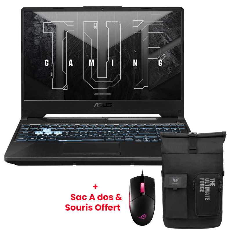 Pc Portable Gamer Asus Tuf Gaming A15 FA506NCR Ryzen 7 16Go 512Go SSD Windows 11 RTX 3050