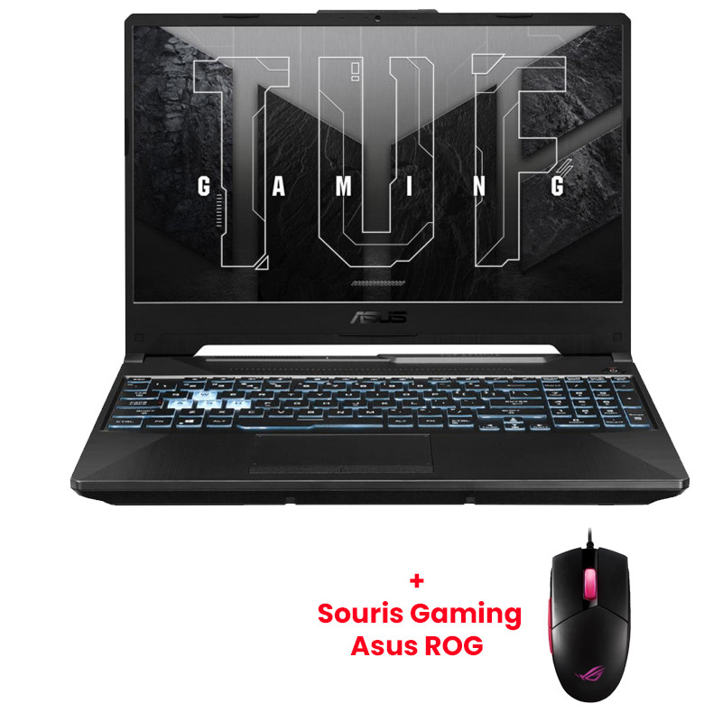 Pc Gamer Asus Tuf Gaming A15 FA506NF AMD Ryzen 5 8Go 512Go SSD Noir