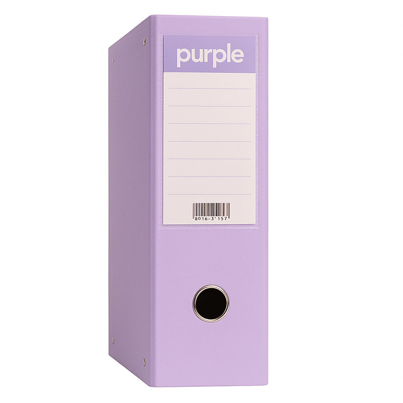 Classeur à Levier Purple Essential 75mm A4 Violet Pastel