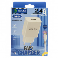 Chargeur Smartphone Aulex Avec Cable Lightning Blanc En Tunisie