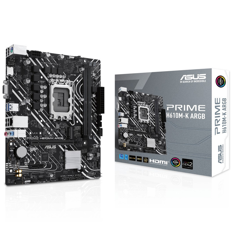 Carte Mère Asus Prime H610M-K ARGB LGA 1700 en Tunisie
